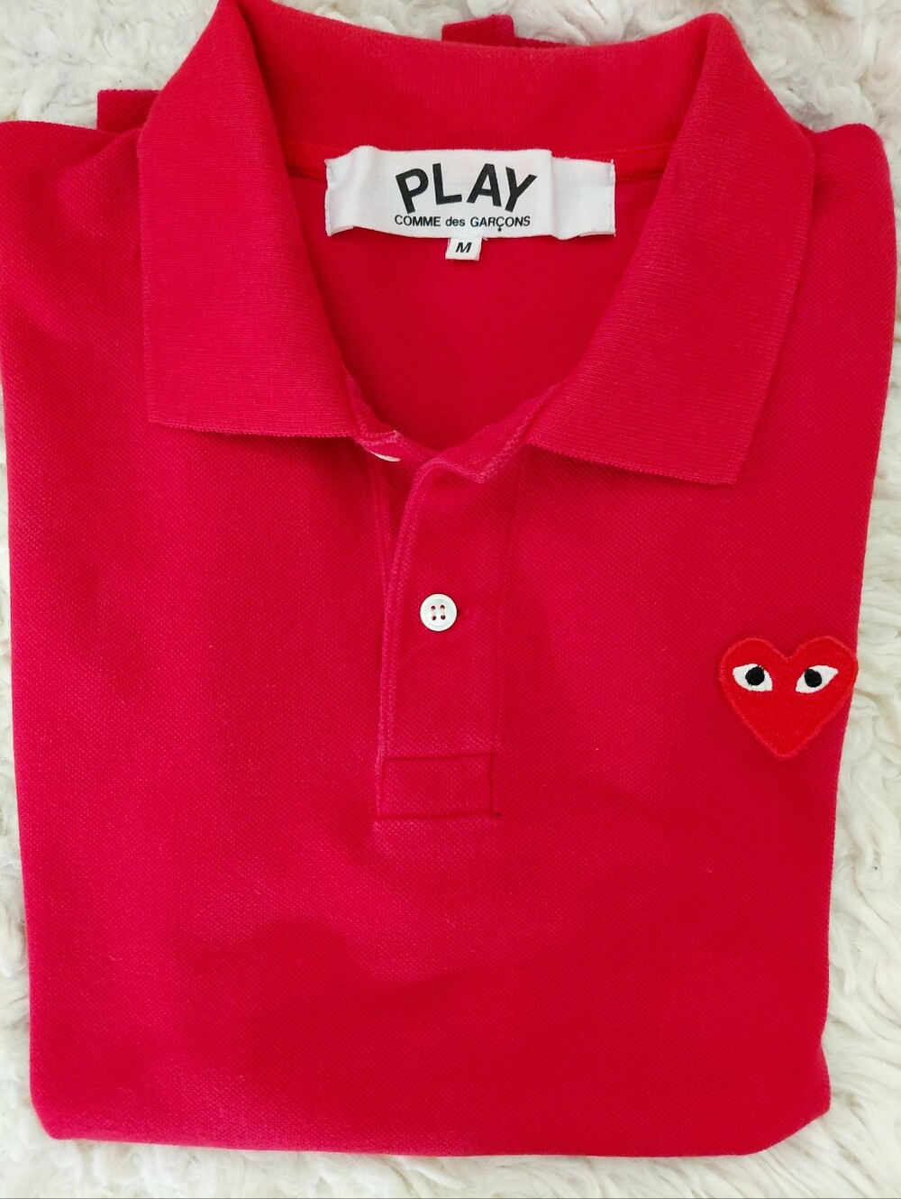 Comme des Garcons PLAY Red Polo Shirt